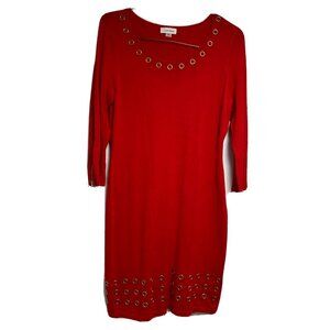 Calvin Klein Women’s Red Dress Size Large Hips 36 B34 Excellent